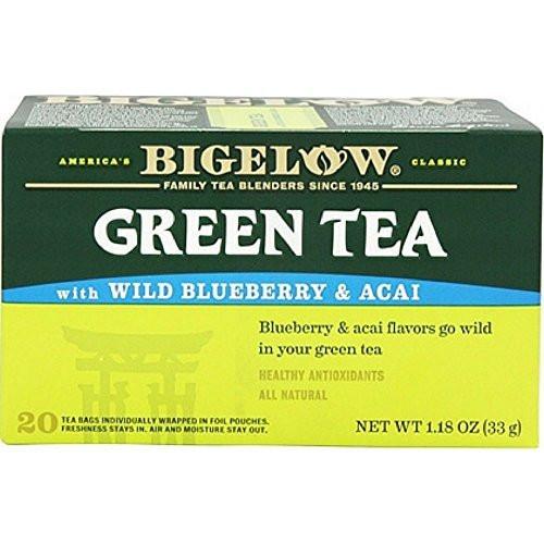Bigelow Green Tea with Blueberry 20 Count (Pack of 18) - görsel 2