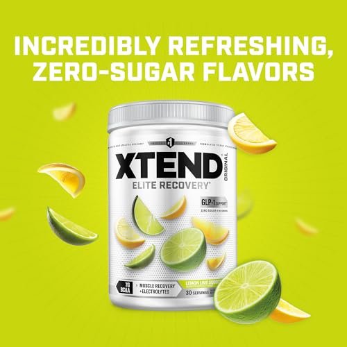 Xtend Original BCAA Powder, 7g BCAAs and 2.5g L-Glutamine for Muscle Recovery Hydration and Lean Muscle, Sugar Free Intra and Post Workout Drink with Electrolytes, Lemon Lime Squeeze, 30 Servings - görsel 2