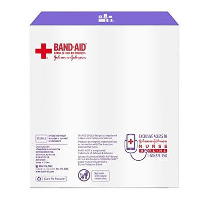 Band-Aid Brand Absorbent Cushion Care Sterile Square Gauze Pads for First Aid Protection of Minor Cut, Scrapes & Burns, Non-Adhesive, Wound Care Dressing Pads, Small, 2 in x 2 in, 3 Pack