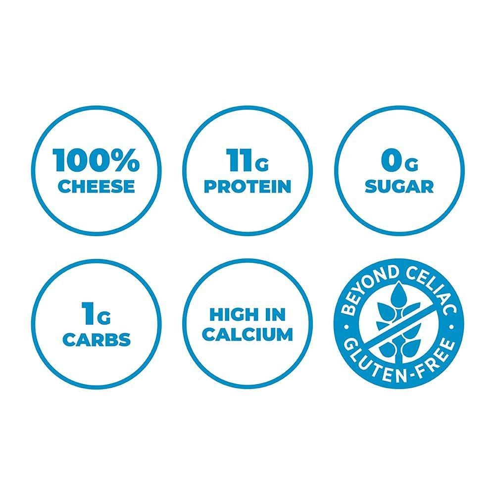 Moon Cheese Oh My Gouda Cheese Bites, 2 Ounce, 3-Pack, Crunchy, Packed With Protein & Calcium, Keto, Gluten Free - görsel 5