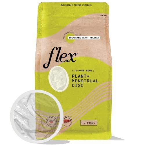 Flex Plant Plus Disc | Plant-Based Disposable Period Discs | Tampon and Cup Alternative | Capacity of 5 Super Tampons | Menstrual Disc Made with Sustainable Medical-Grade Plant Polymers | 12 Count - görsel 14