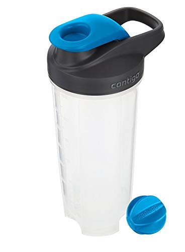 Contigo Shake & Go Fit Shaker Bottle, 28 oz., Carolina Blue, Snap Lid - görsel 3