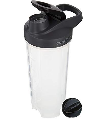 Contigo Shake & Go Fit Snap Lid Shaker Bottle, 28 oz, Black - görsel 1