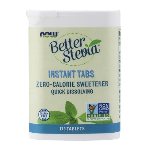 NOW Foods Better Stevia Instant Tabs, Zero-Calorie Sweetener, Certified Non-GMO, Gluten-Free, 175 Tablets - görsel 3