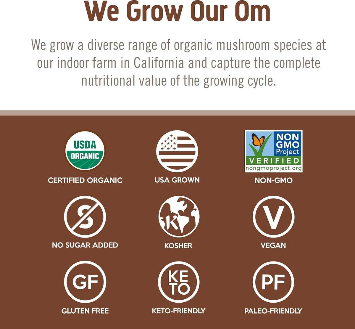 OM MUSHROOM SUPERFOOD Cordyceps Organic Mushroom Powder, 3.5 Ounce, 50 Servings, Energy, Power, Stamina and Endurance Support, Superfood Supplement for Sports Performance - görsel 9