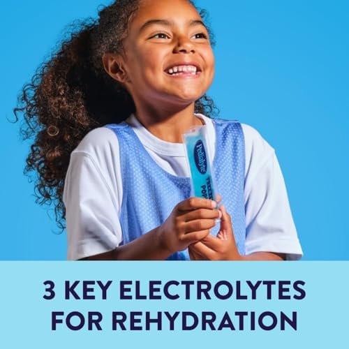 Pedialyte Electrolyte Solution Freezer Pops, Hydration Variety Pack— Grape, Blue Raspberry, Cherry, Orange, Pack of 64 - görsel 8