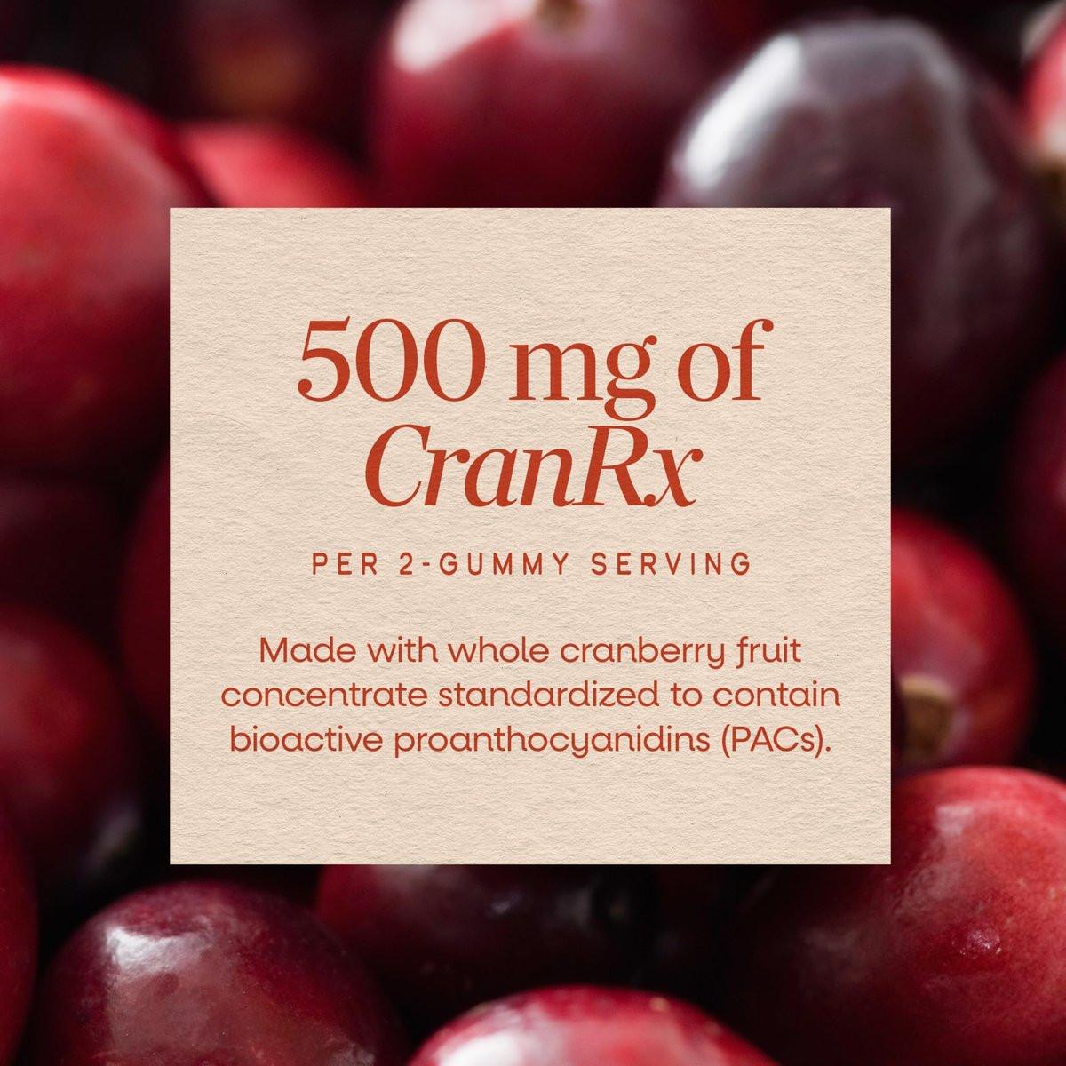 Nature's Way CranRx Cranberry Gummies, Urinary Tract Health and Antioxidant Support,* with Vitamin C, D-Mannose, Bioactive Cranberry Fruit Dietary Supplement, Berry Flavor, 60 Gummies - görsel 7