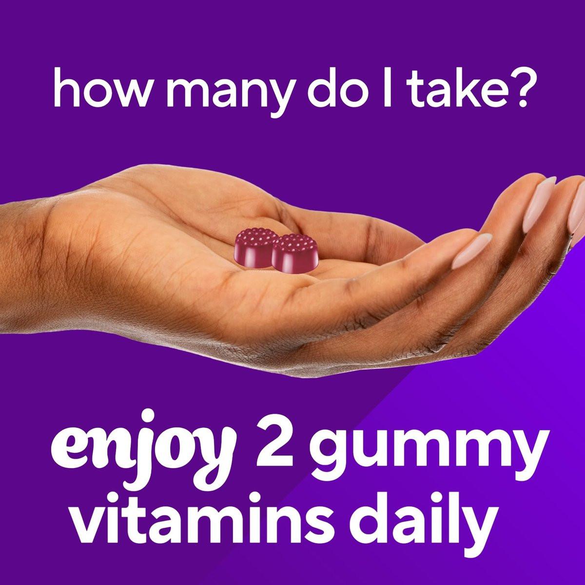 vitafusion Extra Strength Biotin Gummy Vitamins, Berry Flavored, 5,000 mcg Biotin Vitamins, America’s Number 1 Gummy Vitamin Brand, 50 Day Supply, 100 Count (packaging may vary) - görsel 12