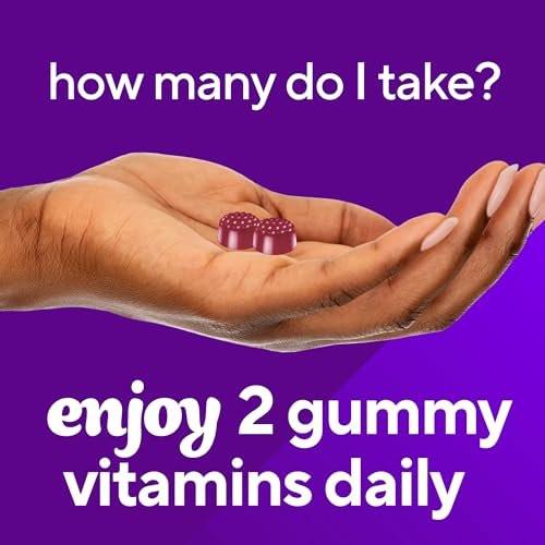 vitafusion Extra Strength Biotin Gummy Vitamins, Berry Flavored, 5,000 mcg Biotin Vitamins, America’s Number 1 Gummy Vitamin Brand, 50 Day Supply, 100 Count (packaging may vary) - görsel 11
