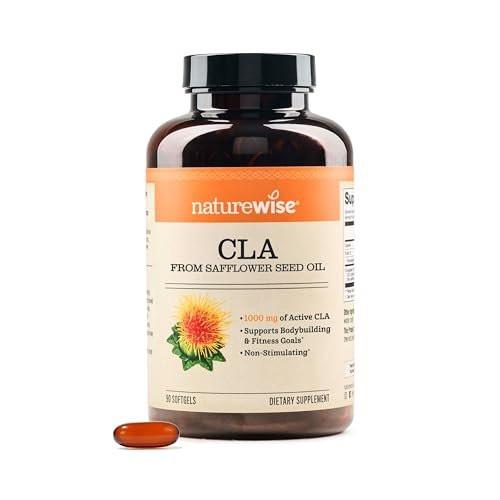 NatureWise CLA 1250 - Conjugated Linoleic Acid Supplement for Women and Men, Not Stimulating, Supports Healthy Weight, Fitness Goals - Non-GMO, Gluten Free - 90 Softgels [1-Month Supply] - görsel 12