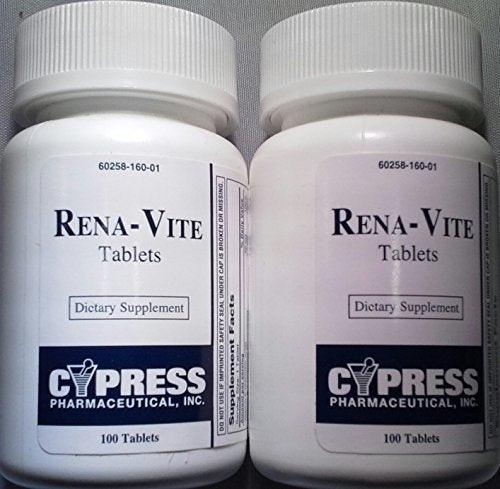 Cypress Pharmaceutical Rena-Vite Tablets – 100 Count (Pack of 2) – Multivitamin Supplement - görsel 1