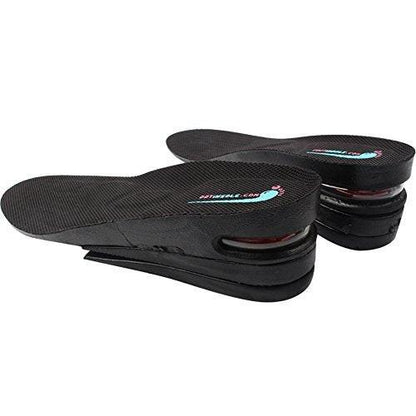 Height Increase Shoe Insoles with Air Cushion (3 Layers (2.5" UP), Large (Men's 7-11))