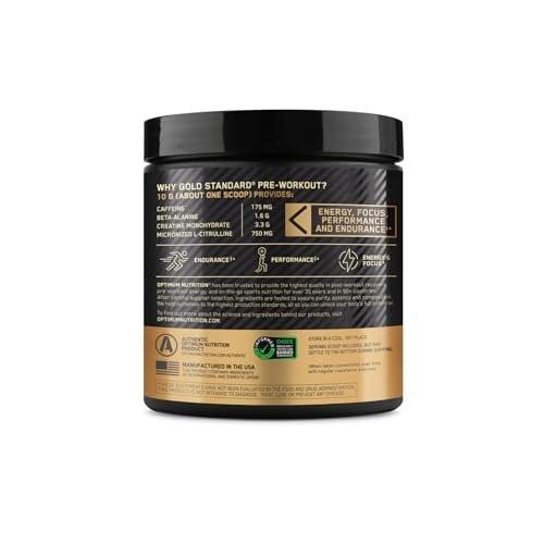Optimum Nutrition Gold Standard Pre-Workout, Vitamin D for Immune Support, with Creatine, Beta-Alanine, and Caffeine for Energy, Keto Friendly, Watermelon Candy, 30 Servings (Packaging May Vary) - görsel 13