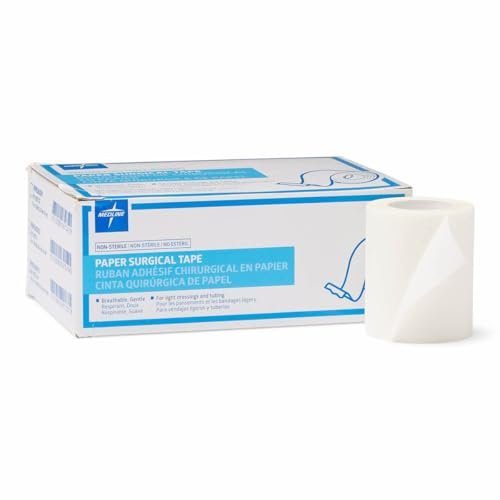 Medline Essentials Paper Medical Tape 2 Inch x 10 Yards per Roll, Box of 6 - görsel 2