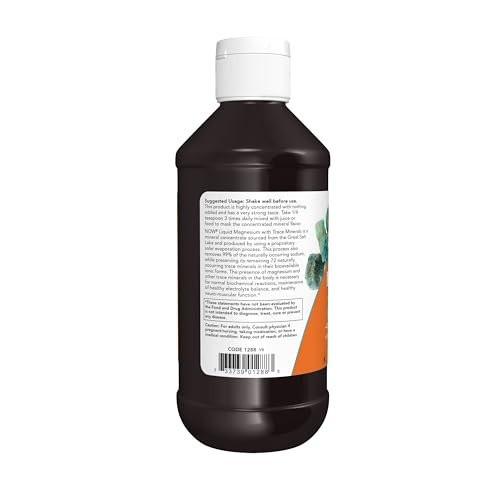 NOW Supplements, Liquid Magnesium with Trace Mineral, Nervous System Support*, 8-Ounce - görsel 3