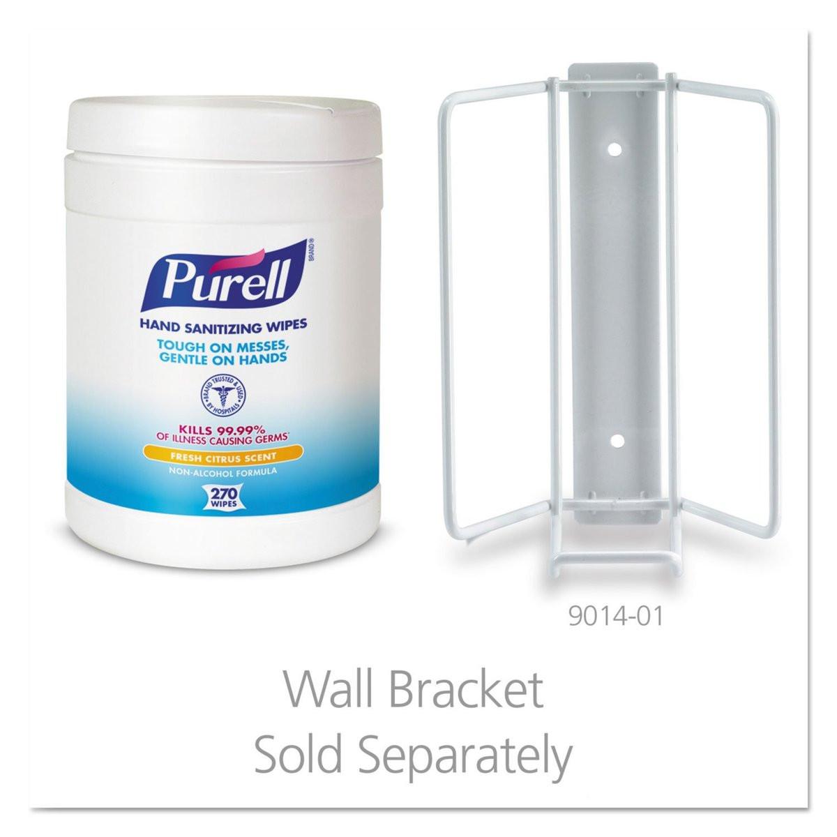 Purell Sanitizing Hand Wipes, 6 x 6 3/4", White, 270 Wipes/Canister - görsel 1