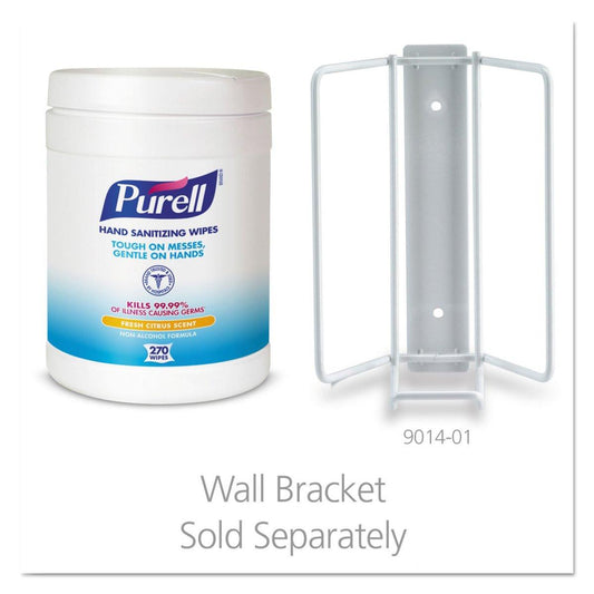 Purell Sanitizing Hand Wipes, 6 x 6 3/4", White, 270 Wipes/Canister