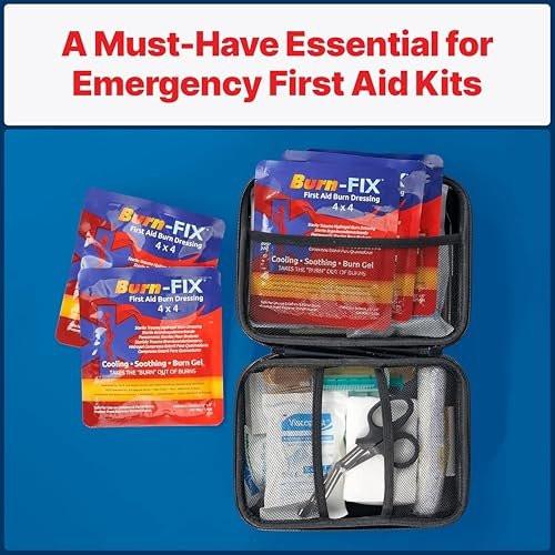 BurnFix® - 4 Pack-Burn Gel Dressing 4 x 4" – Quantity: 4 dressings per pack. – Image 12