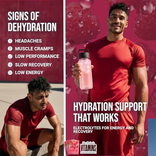 Dr. Price’s Electrolytes Hydration Powder – Flavor: Raspberry – Image 8