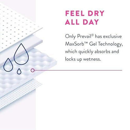 Prevail Daily Underwear Disposable Underwear Female Pull On with Tear Away Seams Medium, 20 Count