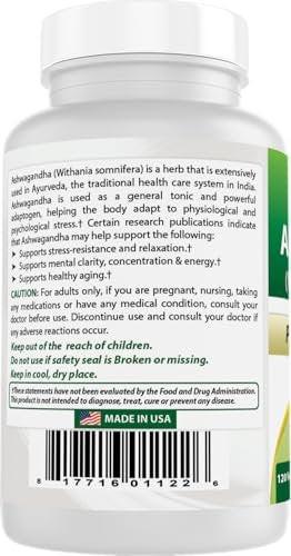 Best Naturals Ashwagandha Extract 500 mg 120 Capsules (Pack of 2) - görsel 13