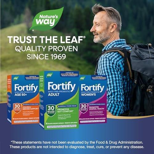 Nature's Way Fortify Daily Pre+Probiotic Adult 30 Billion, Probiotics for Immune and Digestive Health Support*, 30 Billion Live Cultures, 30 Capsules - görsel 13