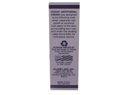V20 Vite 20 Antifungal Cream Fungus Killer Hand and Feet Nail Treatment