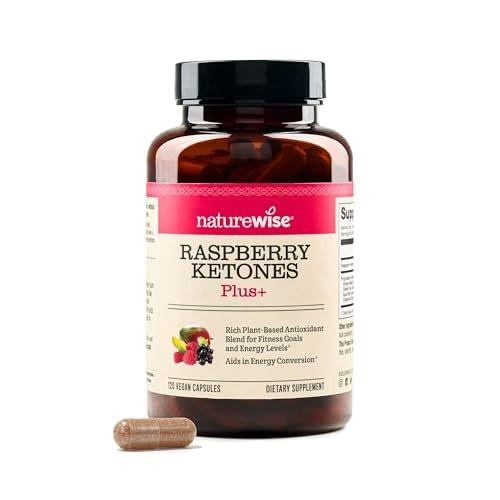 NatureWise Raspberry Ketones Plus with Green Tea Extract, Cayenne Pepper & Acai Berry - Supports Weight Management, Antioxidant Health & Energy Levels - Vegan & Gluten-Free - 120 Capsules - görsel 2