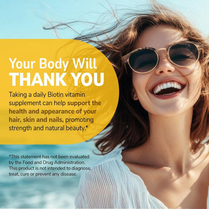 21st Century Biotin Tablets, 10,000 mcg, 120 Count