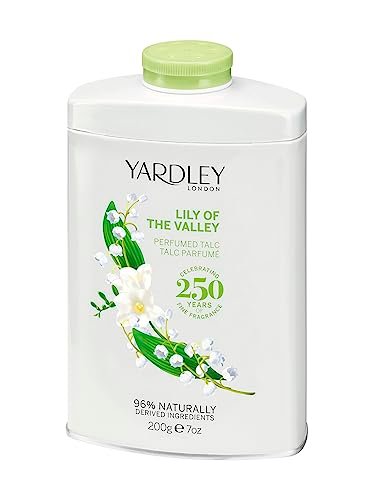 Yardley London Lily of the Valley Perfumed – Softens and Smooths Skin: The fine, silky texture of the talc helps – Image 2