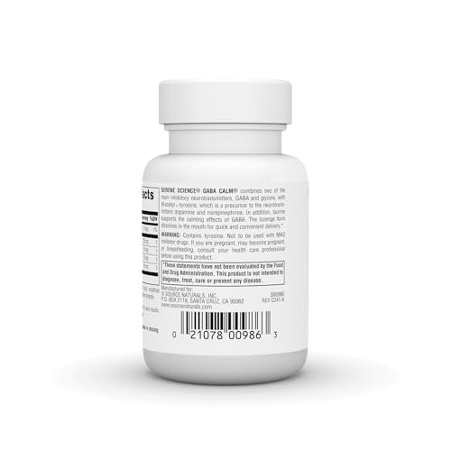 Source Naturals Serene Science GABA, 125 mg, Orange Flavored* - 30 Lozenges - görsel 6