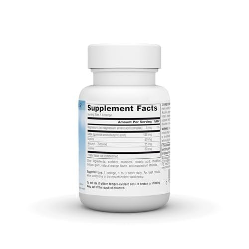 Source Naturals Serene Science GABA, 125 mg, Orange Flavored* - 30 Lozenges - görsel 4