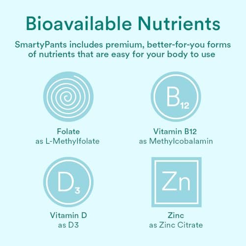 SmartyPants Prenatal Vitamins for Women, – Convenient Serving: 4 gummies per day provide a full dose, with 20 – Image 15