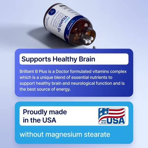 AgeImmune Vitamin B Complex with Vitamin D3 B12 B6 Magnesium Bisglycinate and Folate as Methylfolate - Doctor Formulated Methylated B Complex Supplement – 60 Capsules - Without Niacin - görsel 15