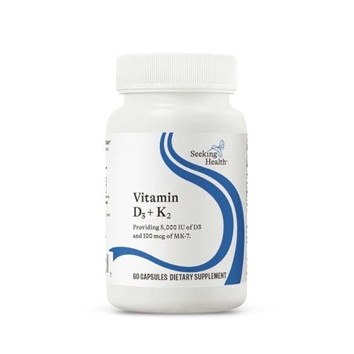 Seeking Health Vitamin D3 + K2 - Immune System & Bone Health Support with Vitamin D3 (Cholecalciferol) & Vitamin K2 (Menaquinone-7) - Vegetarian Vitamin D & K Supplement - 60 Capsules - görsel 14
