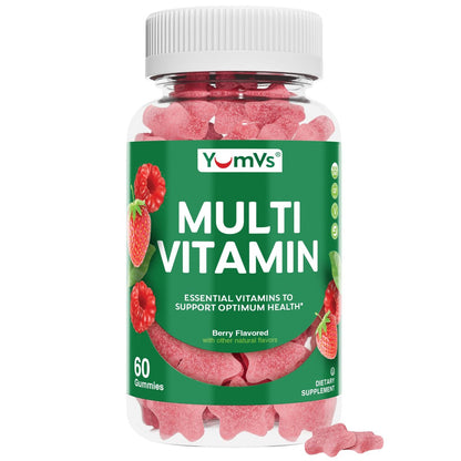 Multivitamin Gummies for Adults, Daily Gummy Vitamin for Women & Men, Immune Support Multivitamin Supplement, Adult Multi VIT Vitamin with Vitamins A, C, D, E, B-6, B-12, Zinc - 60 Gummies