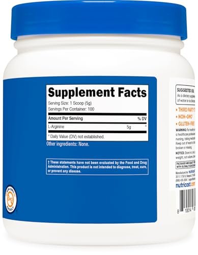 Nutricost L-Arginine Powder 500 Grams – Form: Powder – Image 7