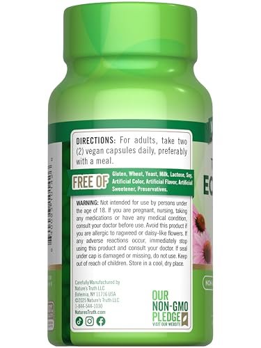 Nature's Truth Echinacea Extract Capsules | 100 Count | Non-GMO & Gluten Free - görsel 7