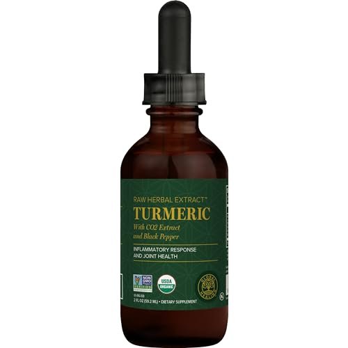 Global Healing Organic Turmeric Curcumin Supplement with Black Pepper Extract Liquid Drops – Support Joint Mobility Relief and Digestive Health – 2 Fl Oz - görsel 8