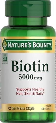 Nature’s Bounty Biotin 5000 mcg, 150 Rapid Release Softgels - görsel 5