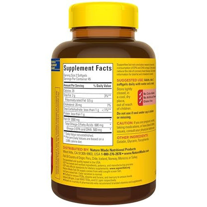 Nature Made Triple Omega 3 6 9 Supplements, – Easy-to-Swallow Softgels: The softgel format is simple to take and – Image 3