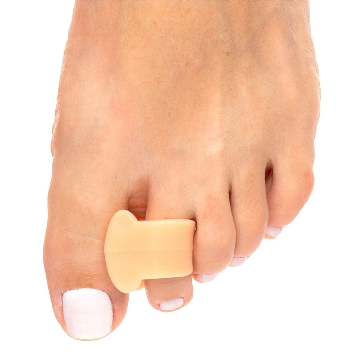 ZenToes Gel Toe Separators for Overlapping Toes, Bunions, Big Toe Alignment, Corrector and Spacer - 4 Pack (Beige) - görsel 9