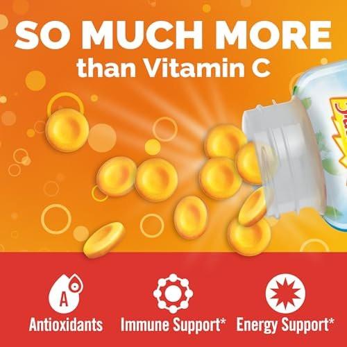Emergen-C Chewable Vitamin C 1000mg, With B Vitamins And Antioxidants Tablet (40 Count, Orange Blast Flavor), Dietary Supplement - görsel 4