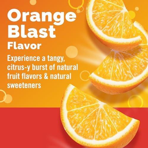 Emergen-C Chewable Vitamin C 1000mg, With B Vitamins And Antioxidants Tablet (40 Count, Orange Blast Flavor), Dietary Supplement - görsel 6