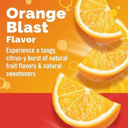 Emergen-C Chewable Vitamin C 1000mg, With B Vitamins And Antioxidants Tablet (40 Count, Orange Blast Flavor), Dietary Supplement