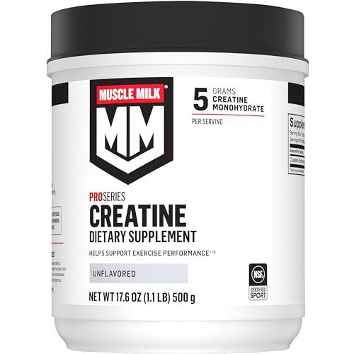 Muscle Milk Pro Series Creatine Powder Supplement, Unflavored, 1.1 Pound, 100 Servings, 5g Creatine Monohydrate, NSF Certified for Sport - görsel 2