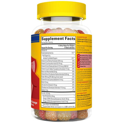 Nature Made Kids First Multivitamin with Omega-3, Kids Gummy Multivitamins with Vitamins and Minerals for Nutritional Support, 70 Gummies