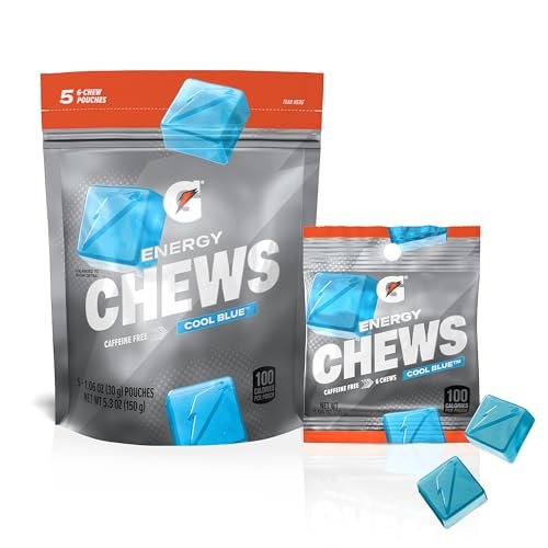 Gatorade Energy Chews, Cool Blue, Caffeine Free, B12, 100 Calorie Pouches (5 Pack) - görsel 2