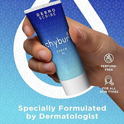 Dermoscribe - Ichybum Anal Itching Cream, Hemorrhoid Itch Cream for Chronic Itch, Hemorrhoids, & Athlete’s Foot, Contains Hydrocortisone & Clioquinol, 28g