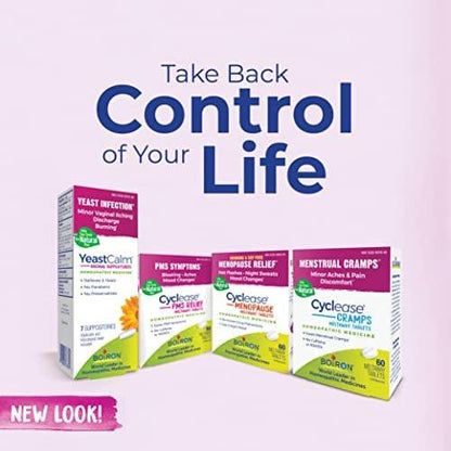 Boiron Cyclease Menopause for Relief from Hot Flashes, Mood Changes, Night Sweats, and Irritability – 120 Count (2 Pack of 60)